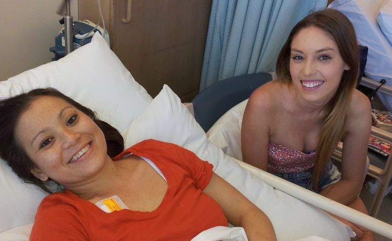 Donna Duff is recovering in hospital with support from family and friends, including her niece Anastasia Van Tiel.